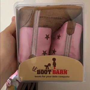 Baby girl pink cowgirl boots